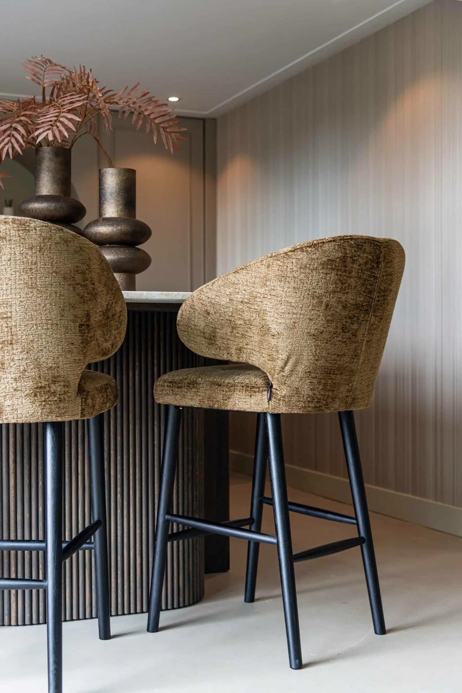 Bar Stool Indigo old gold triangle - Richmond Interiors