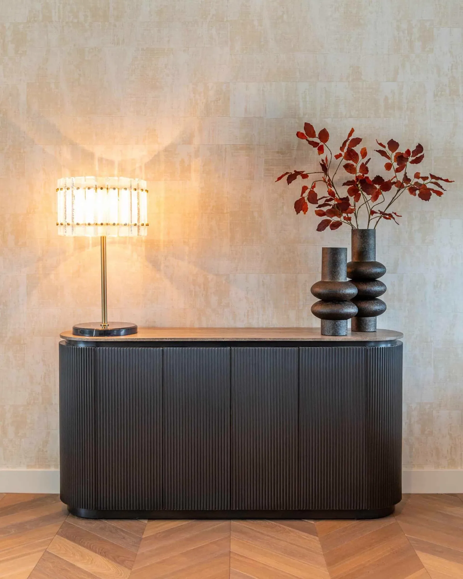 Sideboard Russo brown 4-doors - Richmond Interiors