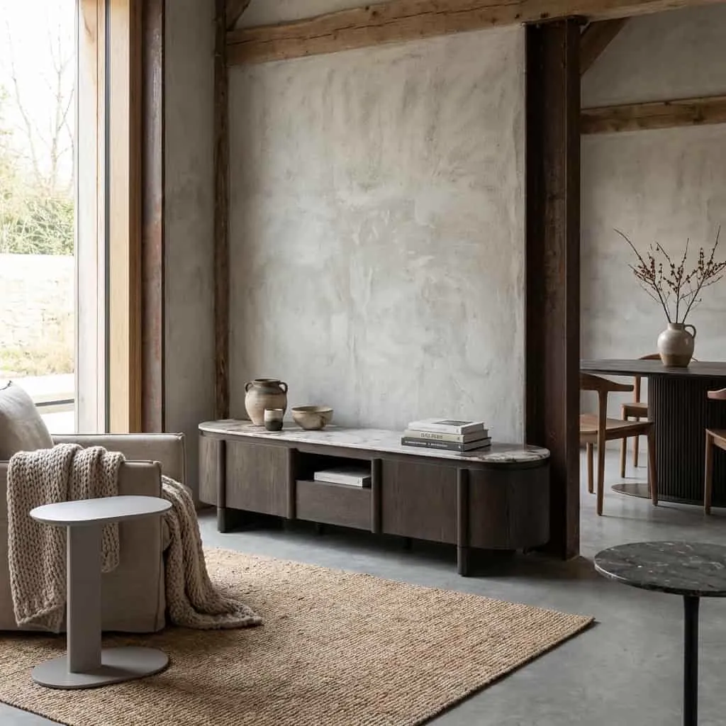 TV unit Langford brown - Richmond Interiors