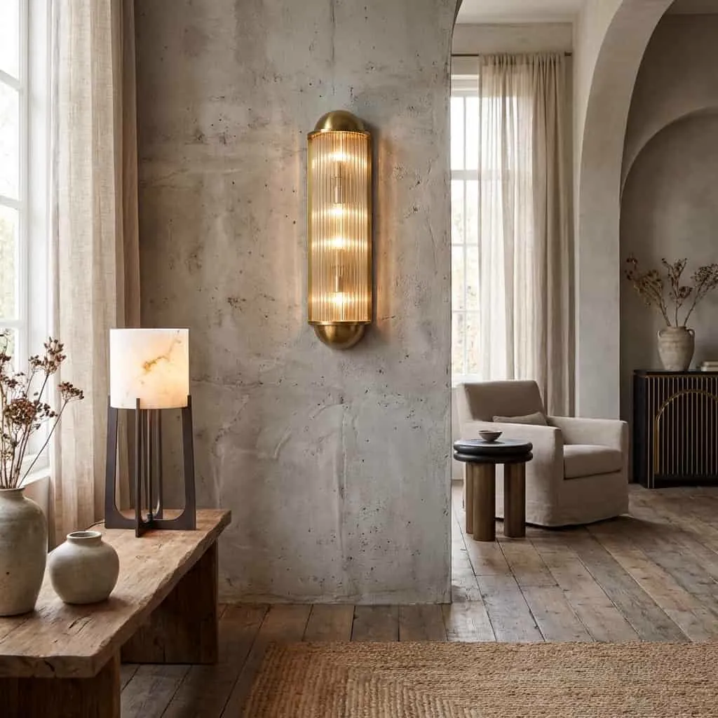 Wandleuchte Leeza brushed gold - Richmond Interiors