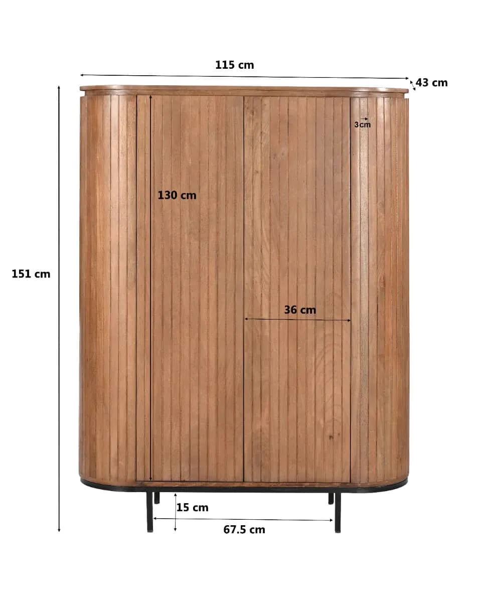 Noor Storage Cabinet 150cm - Livingfurn