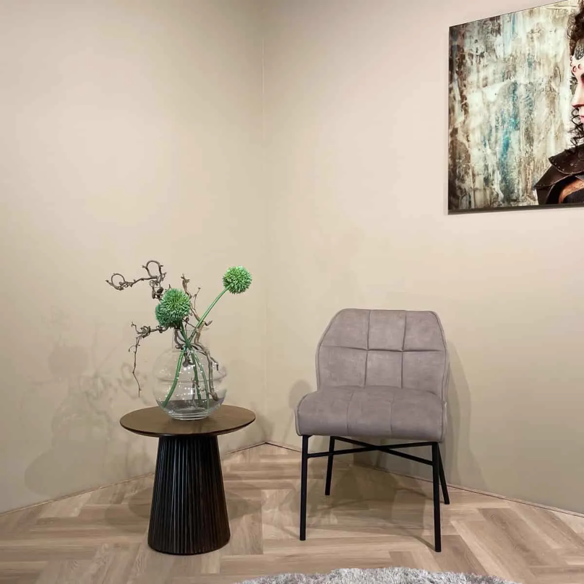 Coffee table Salvator Walnut 50cm - Livingfurn