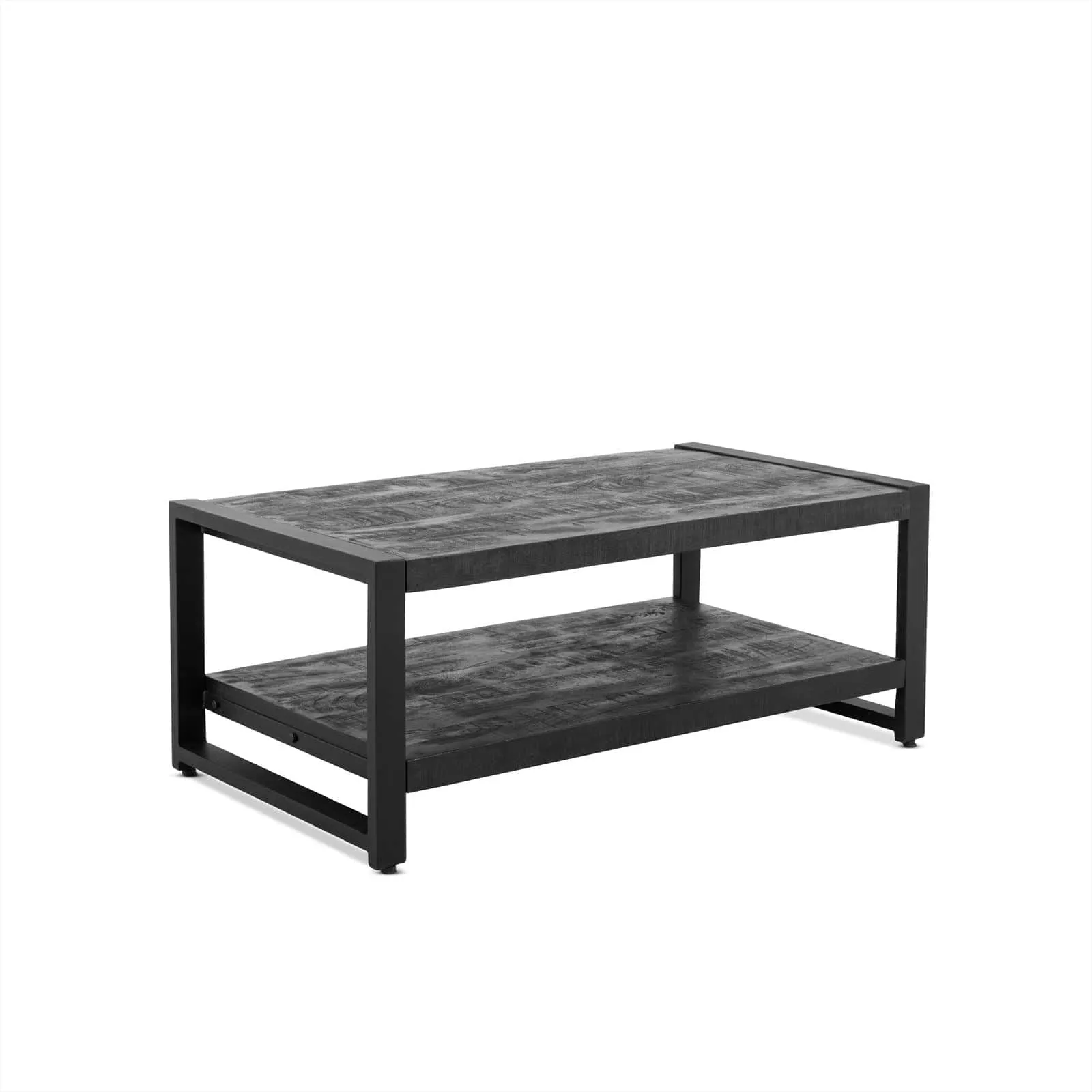 Coffee Table Britt Black with Shelf 110 - Benoa