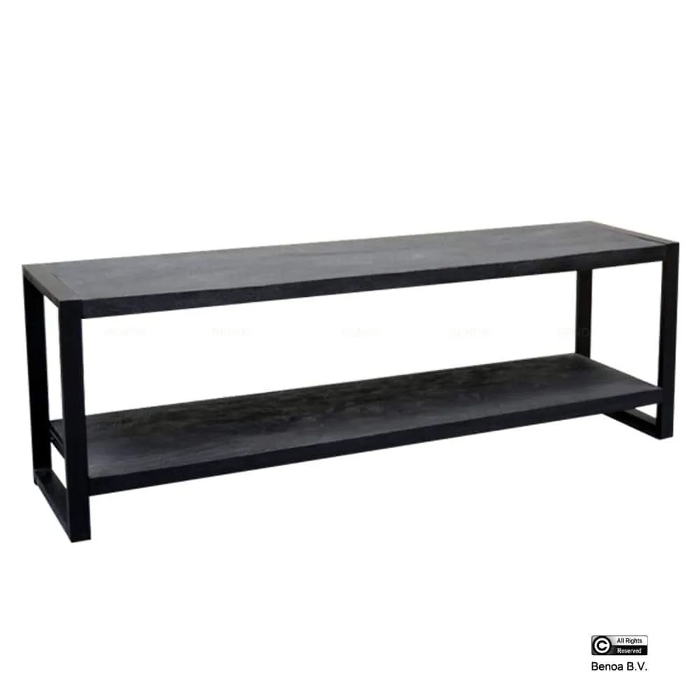 TV unit Britt Black Open 180 - Benoa