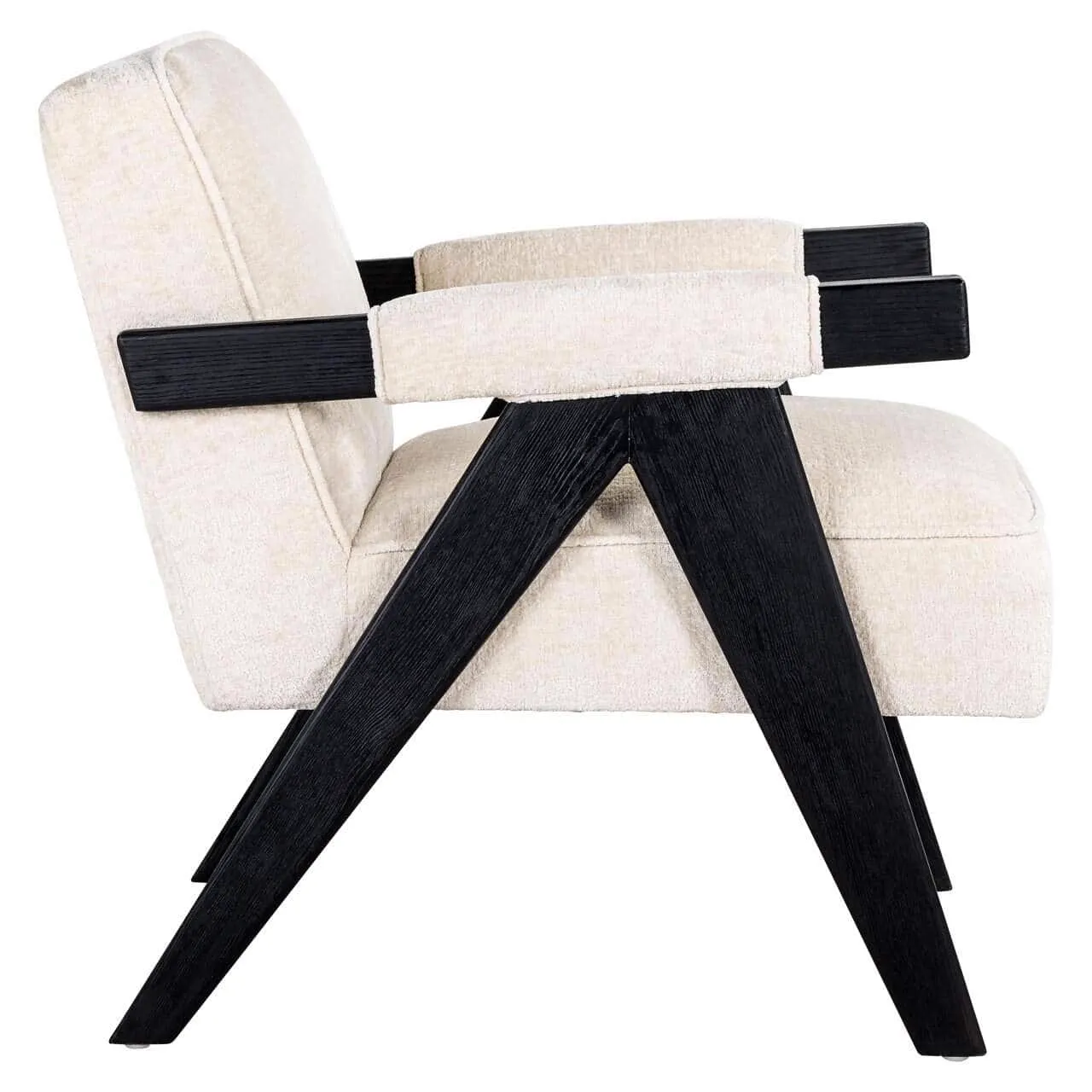 Lounge chair Cooper white chenille - Richmond Interiors