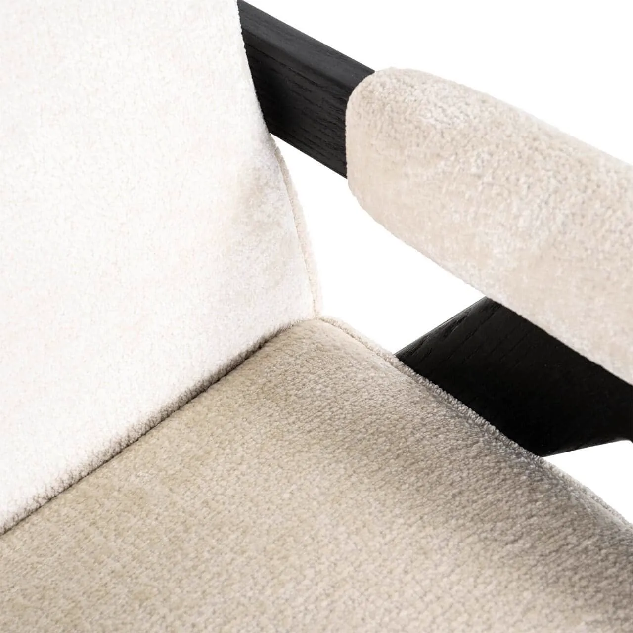 Lounge chair Cooper white chenille - Richmond Interiors