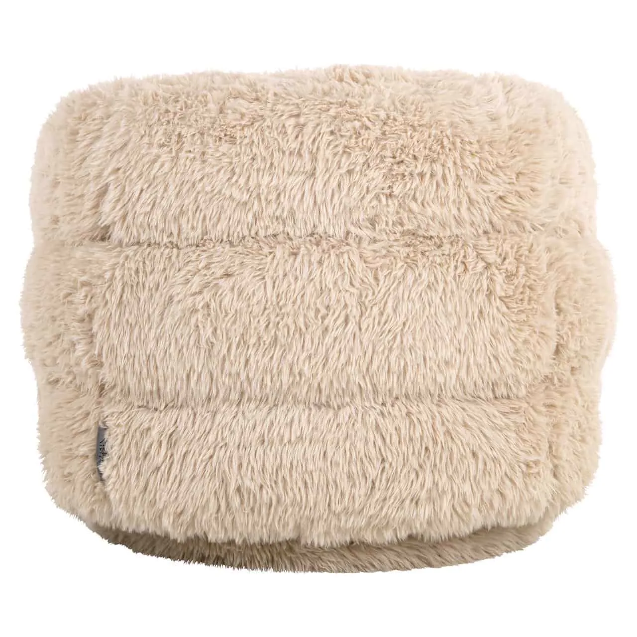 Loungesessel Lenny Yakety Sand Swivel Kids, Detail des weichen sandfarbenen Stoffes - Richmond Interiors