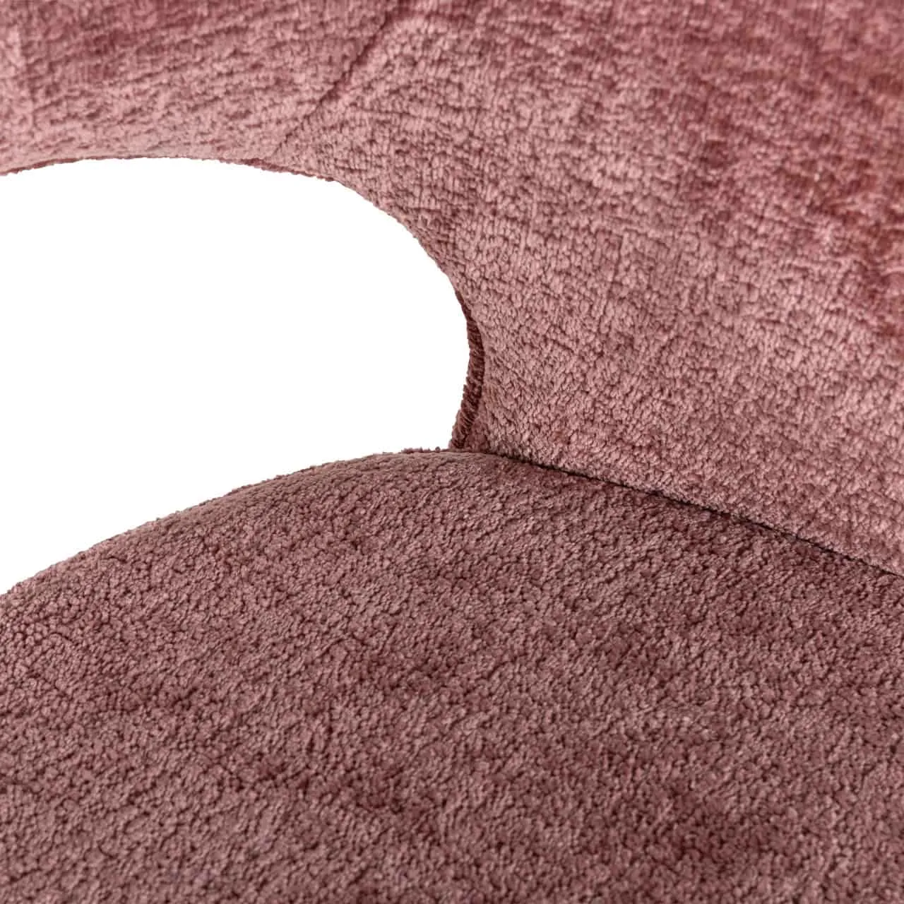 Detailaufnahme des rosa Barhocker Savoy Customized Flammschutz mit der Textur des Stoffes - Richmond Interiors