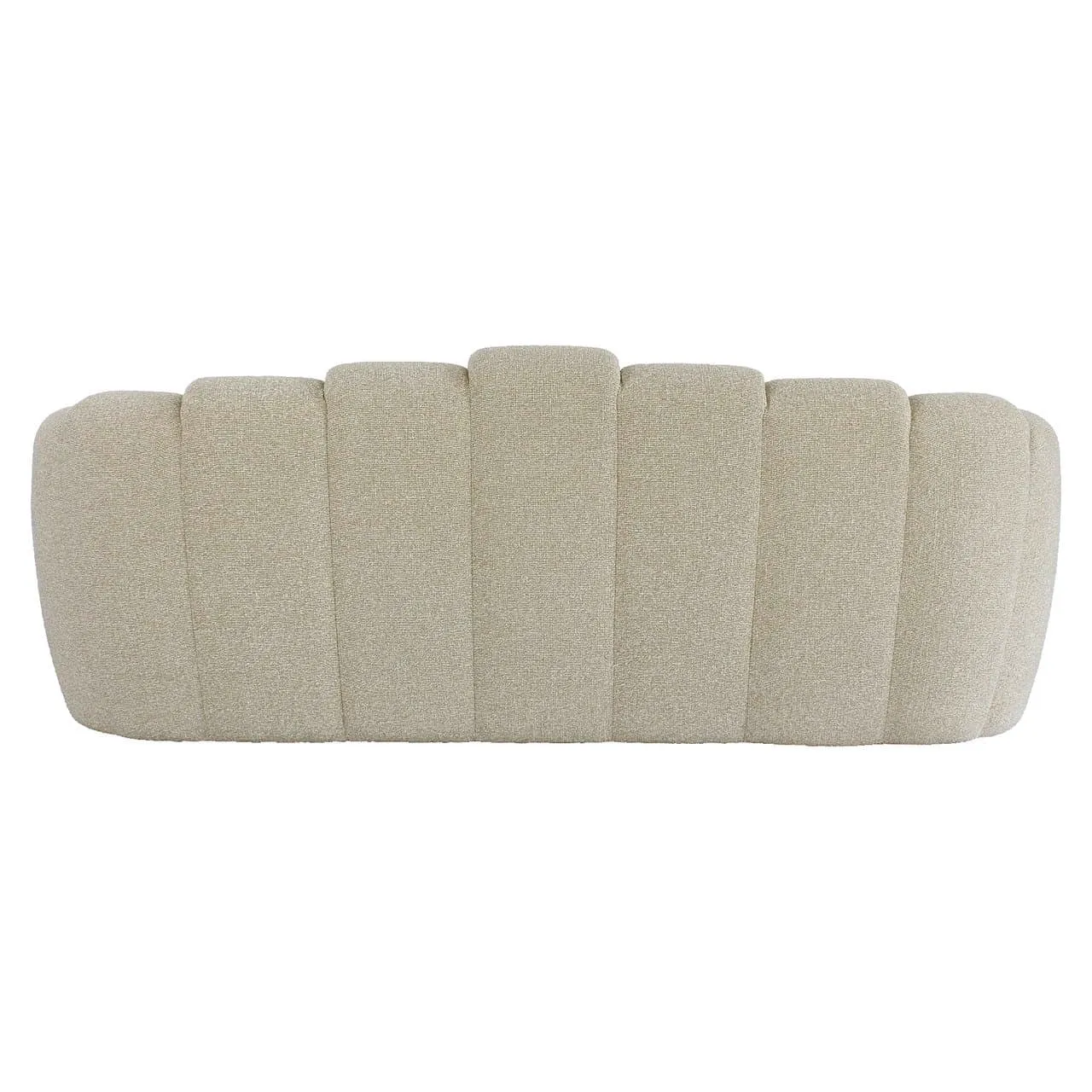 Sofa Croissant Biscotti von Richmond Interiors, von hinten auf weißem Hintergrund fotografiert