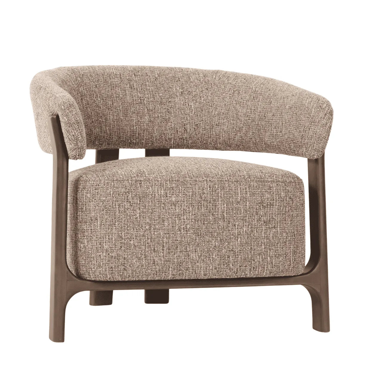 Dalara Lounge Chair brown tweed - Richmond Interiors