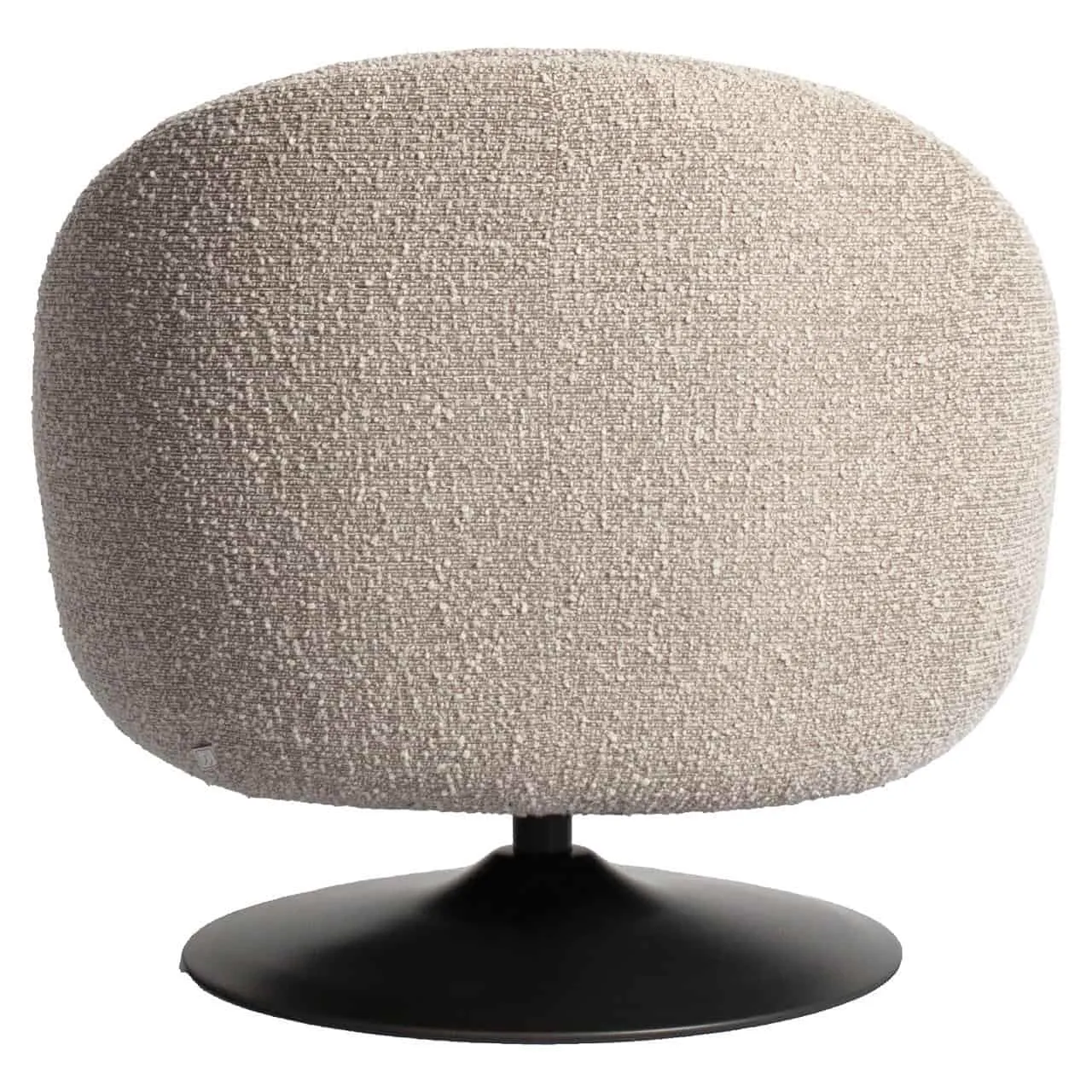 Lounge Sessel Nodo natural chunky swivel auf weißem Hintergrund, aus der Nähe fotografiert - Richmond Interiors