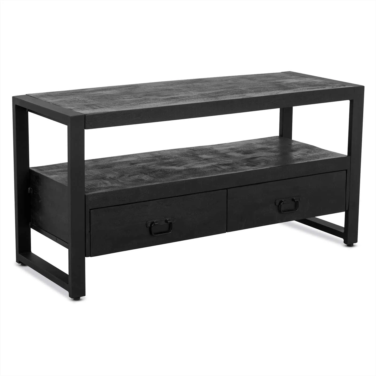 TV Unit Britt Black with Drawers 120 - Benoa