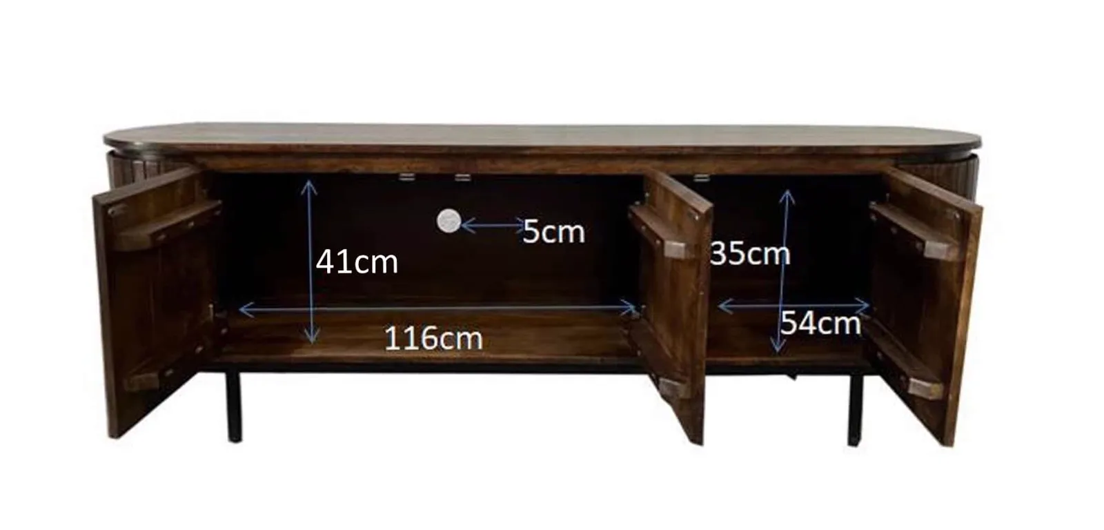 TV Unit Noor Walnut 170cm - Livingfurn
