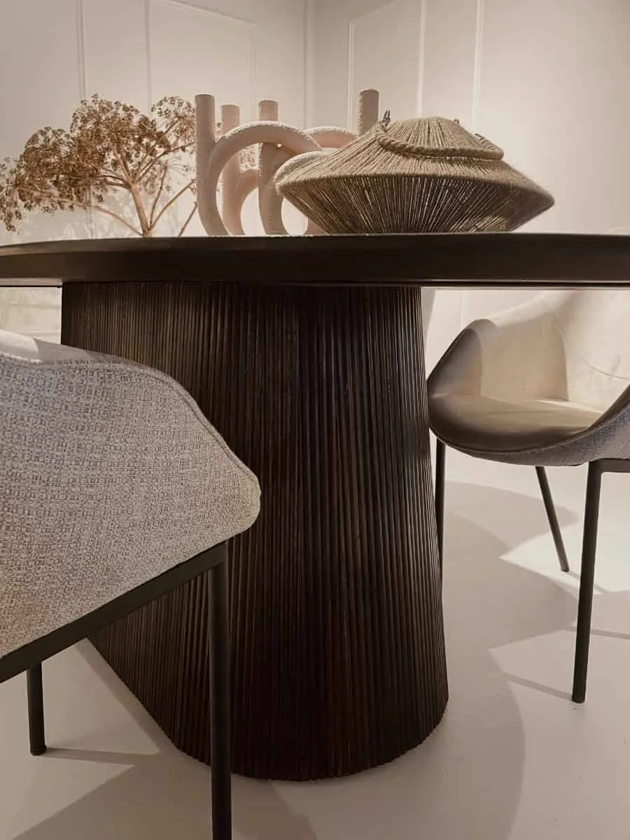 Dining Table Salvator Walnut 300cm - Livingfurn