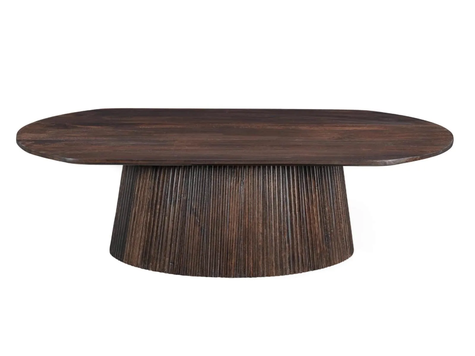 Coffee table Salvator Walnut Oval 120 - Livingfurn