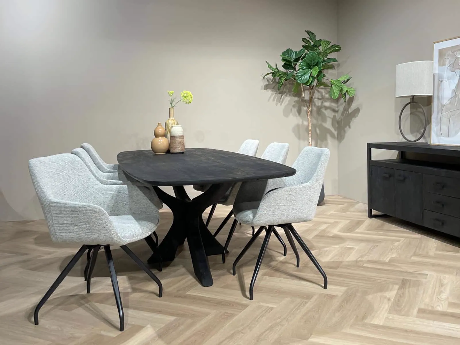 Dining Table Montreaux Black 220cm - Brix