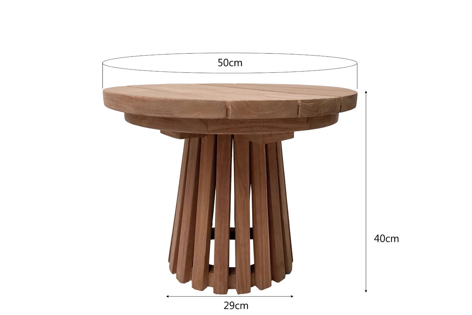 Garden Table Cindo 50cm - Livingfurn