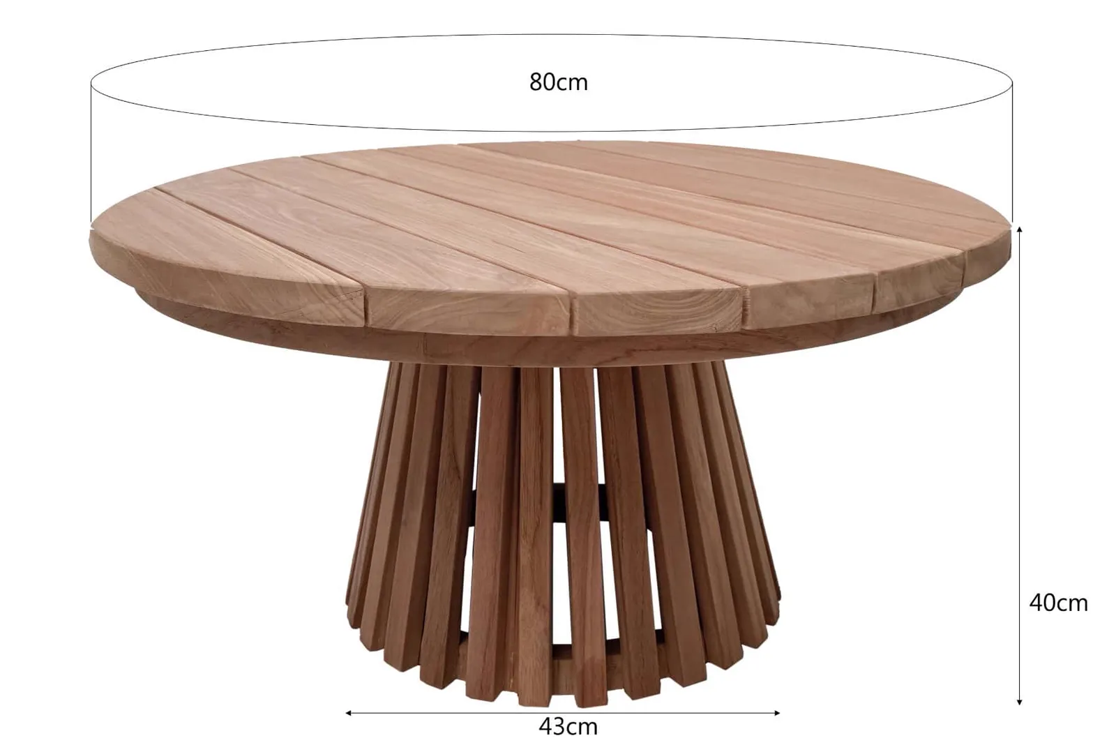 Garden Table Cindo 80cm - Livingfurn