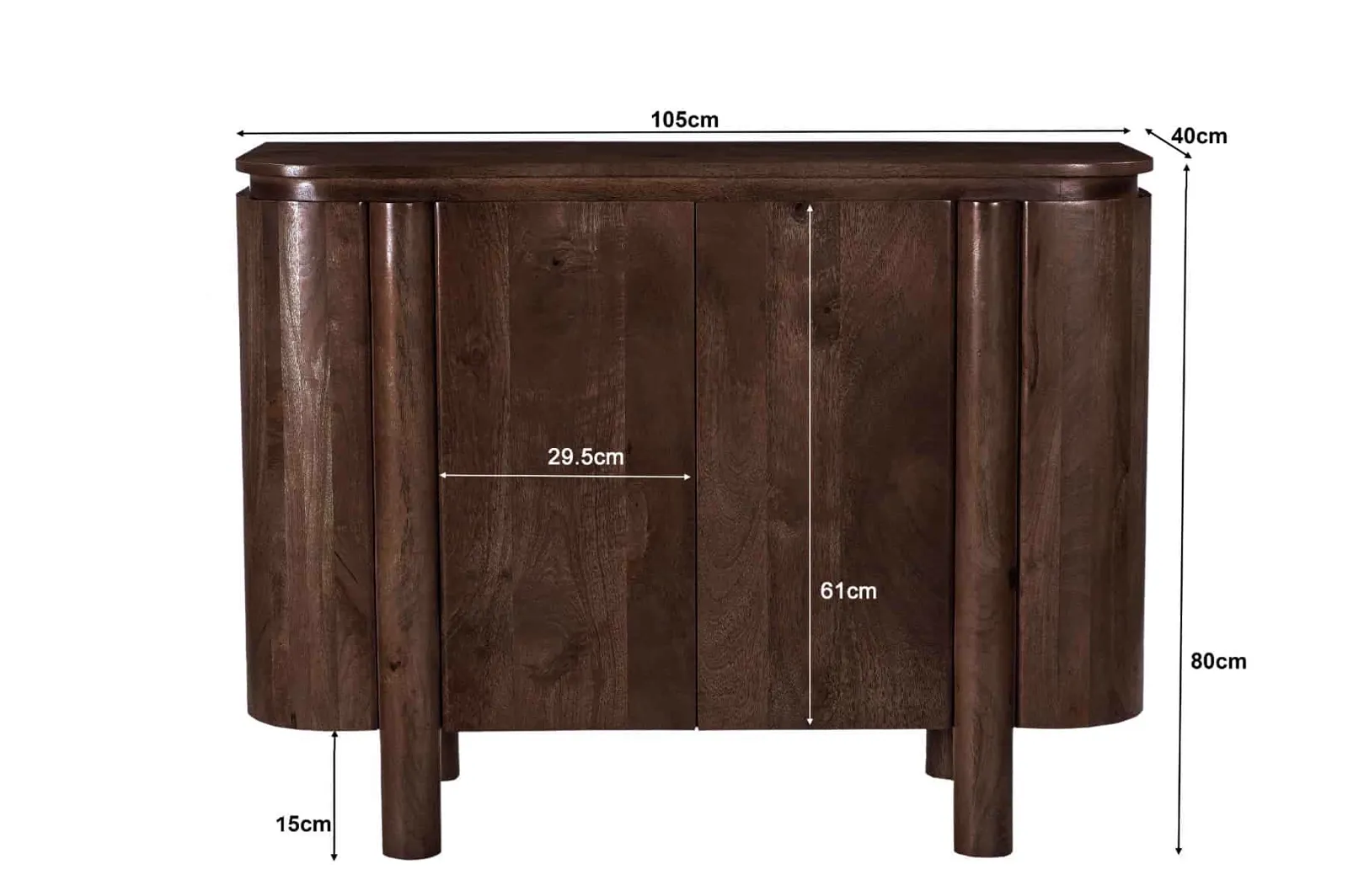 Sideboard Salano Brown 105cm - Livingfurn