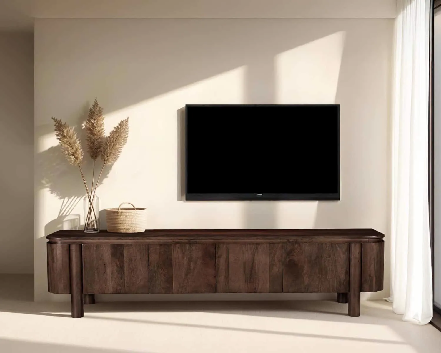 TV Unit Salano Brown 210 cm - Livingfurn