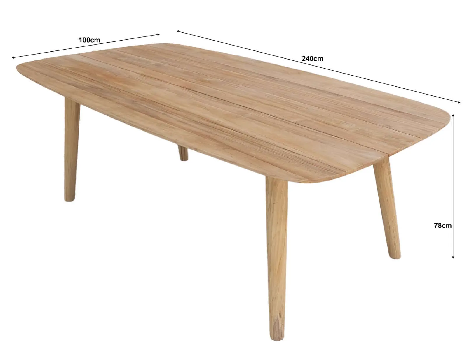 Garden Table Lugano 240cm - Livingfurn