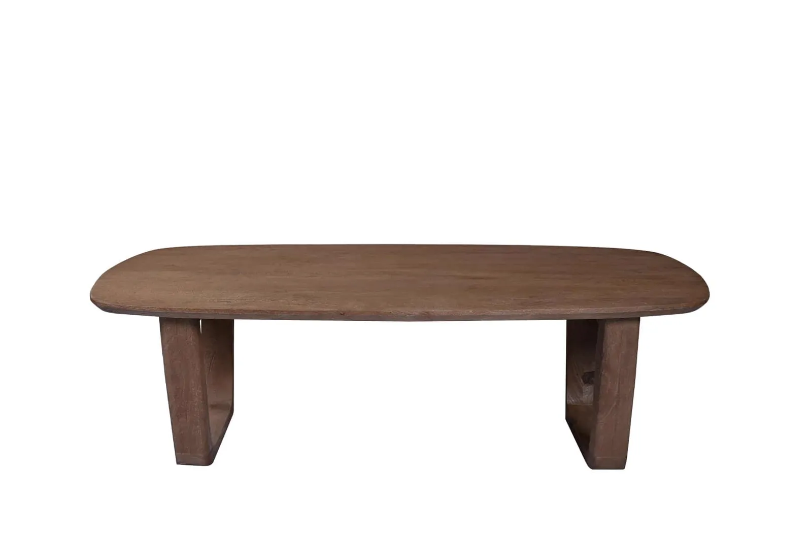 Couchtisch Cortez 130cm auf weißem Hintergrund, von vorne fotografiert - Livingfurn