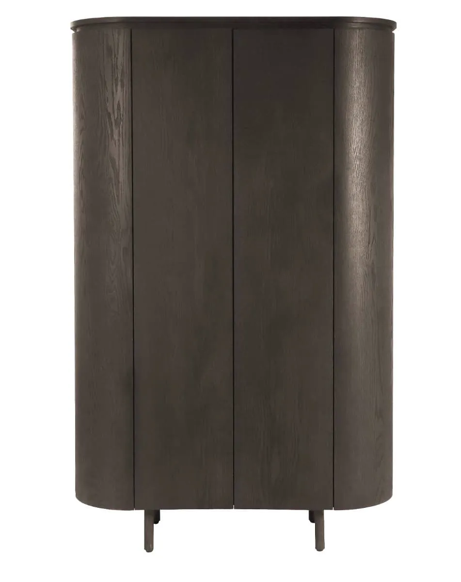 Tobago Espresso Storage Cabinet 180cm - Livingfurn