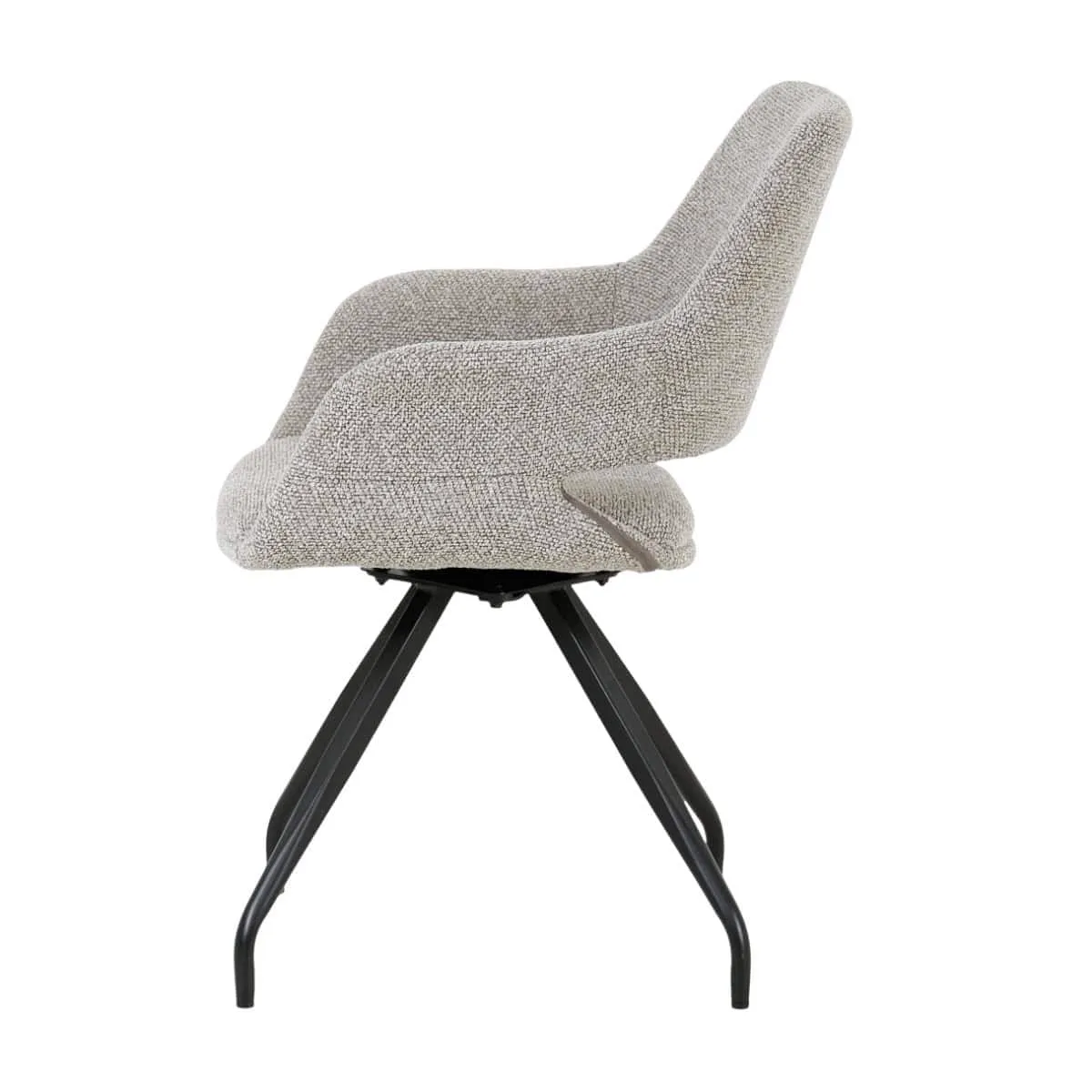 Capp Dining Chair Taupe - Livingfurn