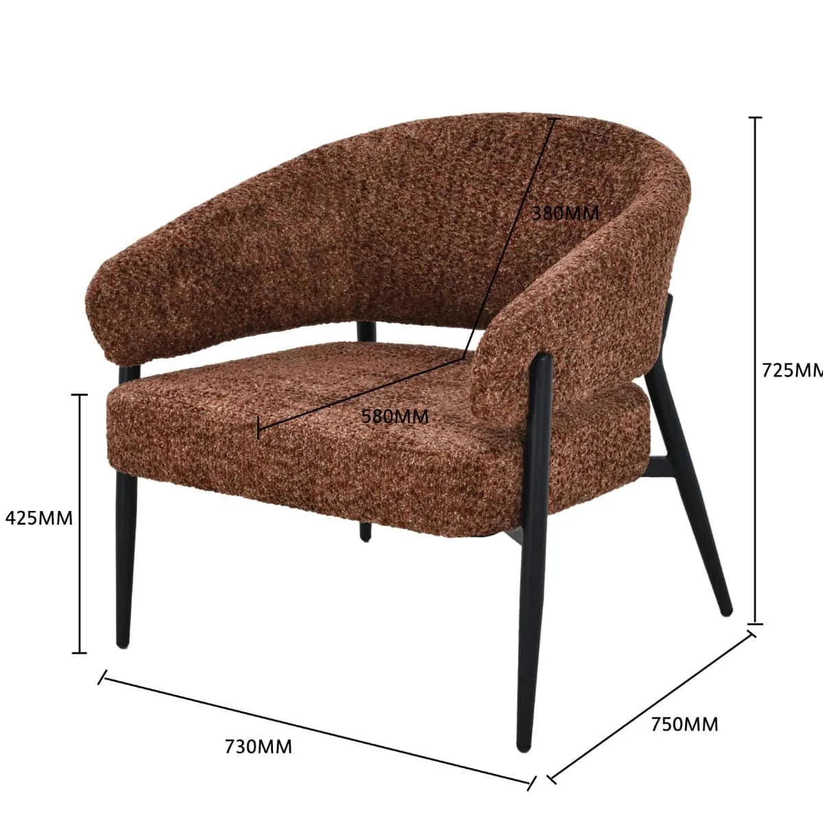 Dilan Venga Hazel Armchair - Livingfurn