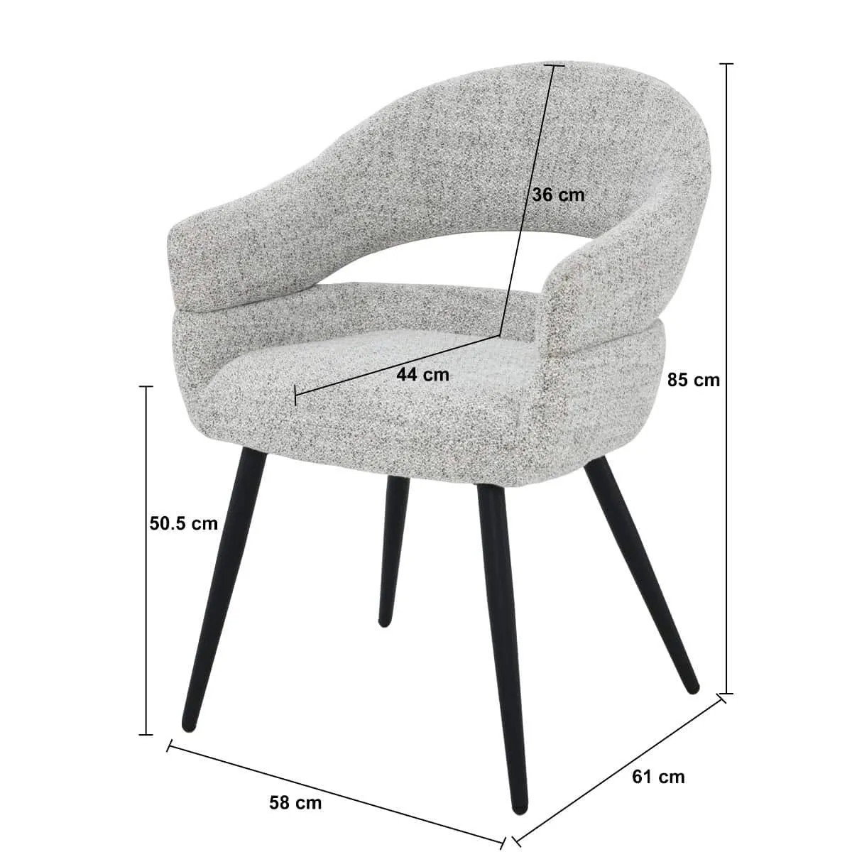 Dining chair Megan Bisque Oasis - Livingfurn