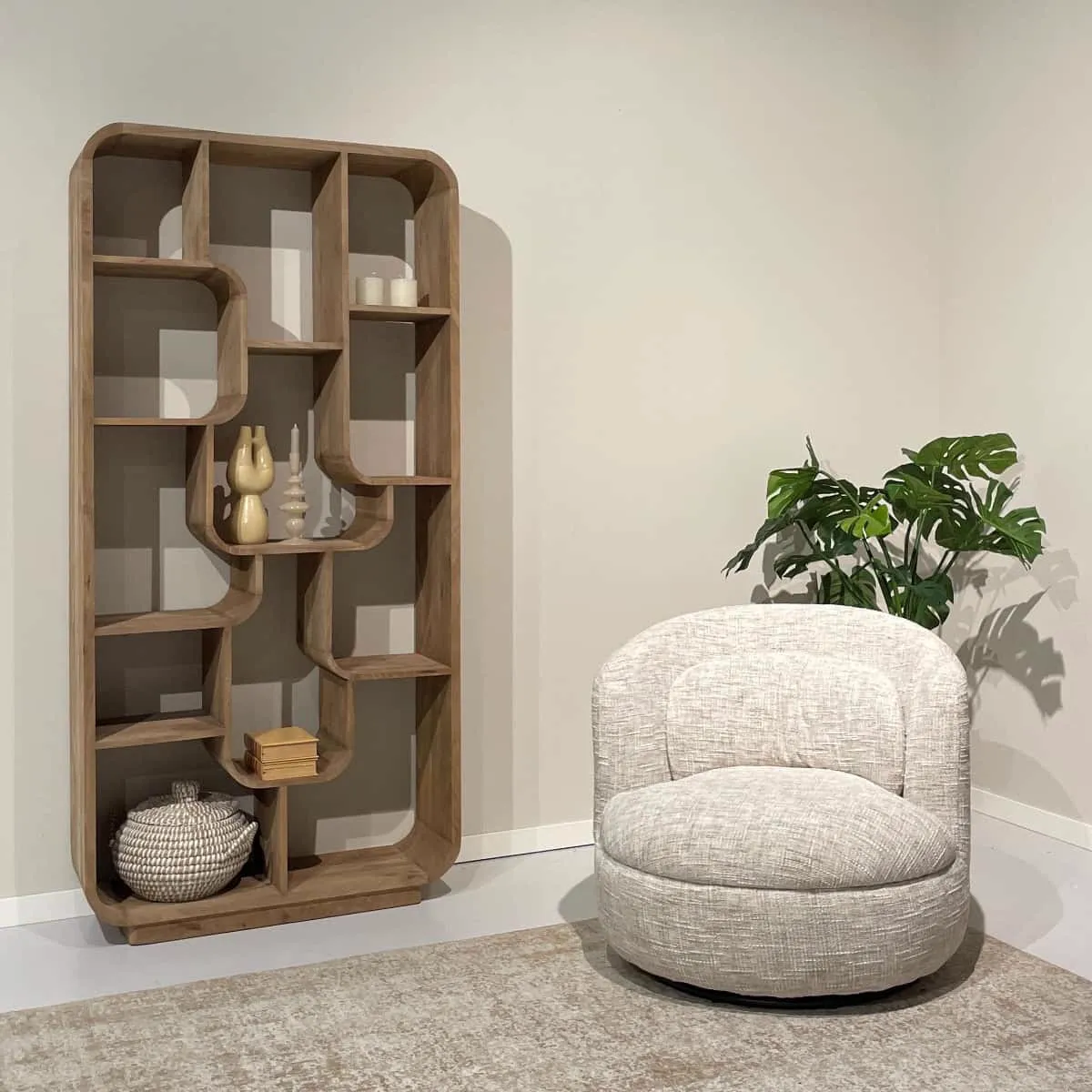 Logan Almond Bookcase - Brix