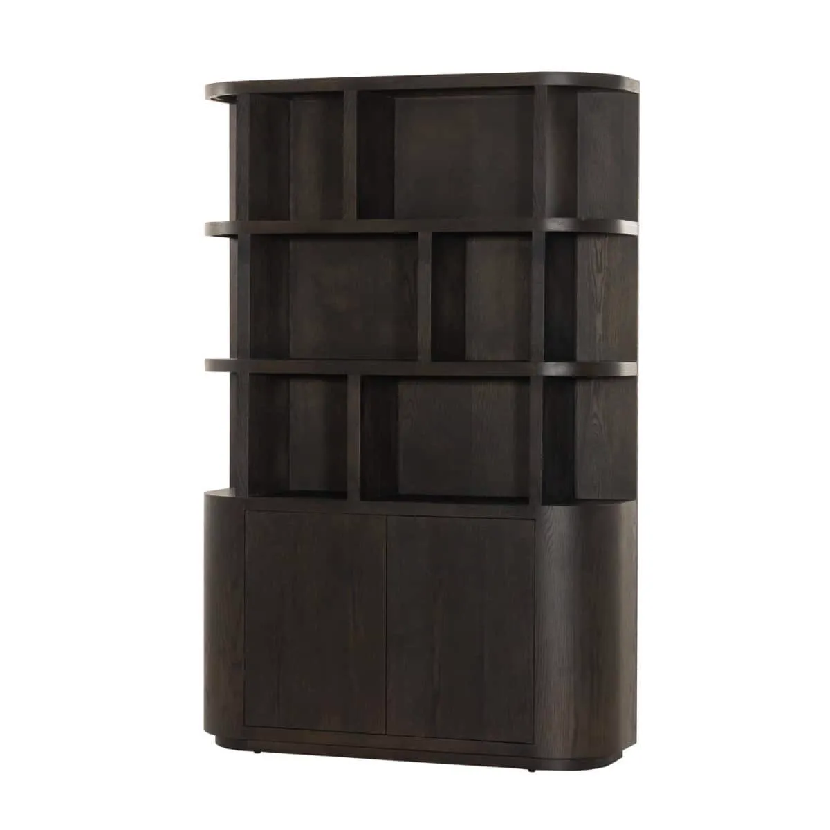 Novero Bookcase Espresso 145cm - Livingfurn