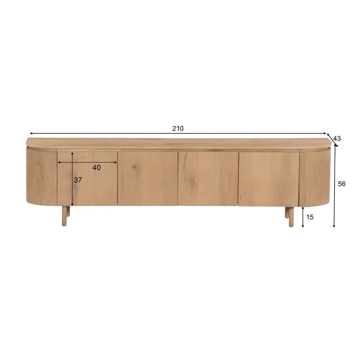 TV Unit Tobago 210cm - Livingfurn
