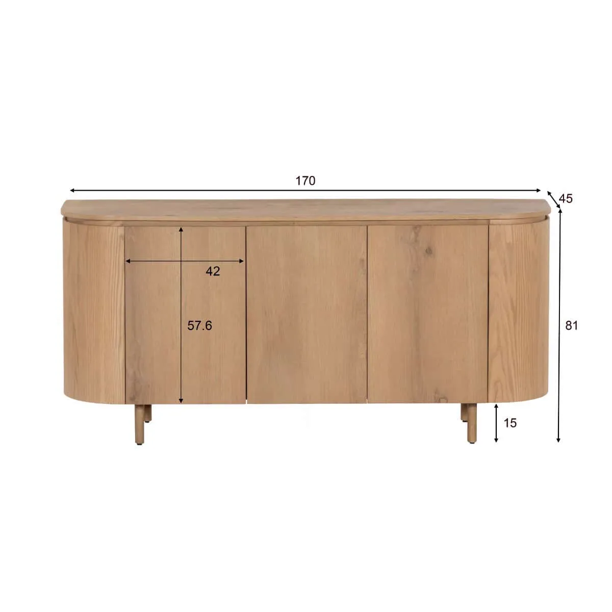 Sideboard Tobago 170cm - Livingfurn