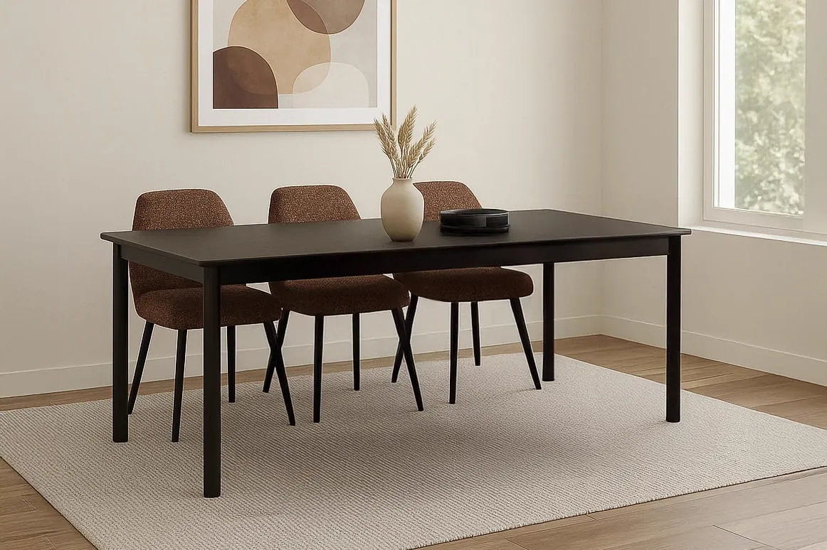 Tobago Espresso Dining Table 220cm - Livingfurn