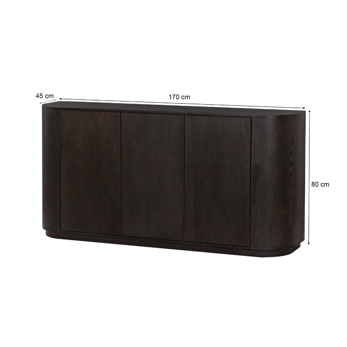 Sideboard Novero Espresso 170cm - Livingfurn