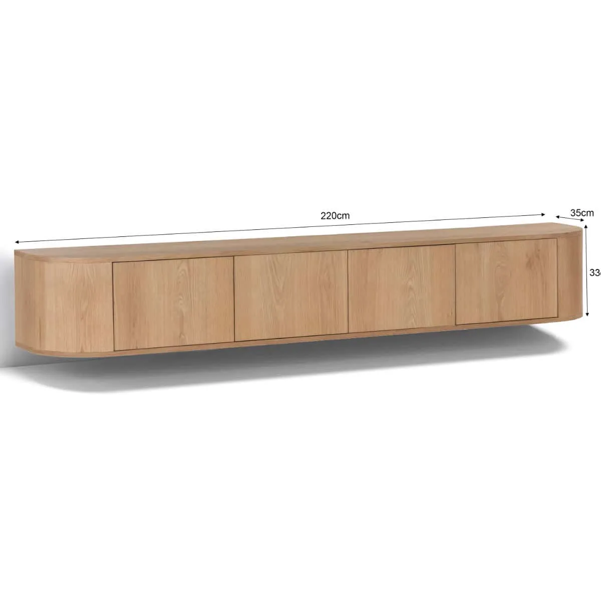 Floating TV Unit Novero Floating 220cm - Livingfurn
