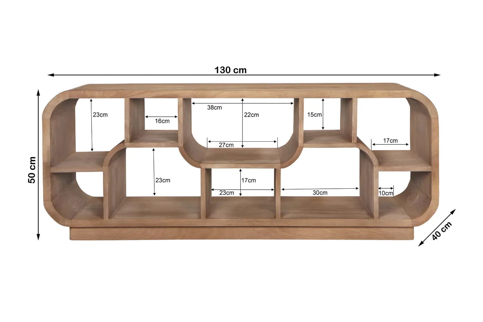 Morgan Almond TV Unit - Brix