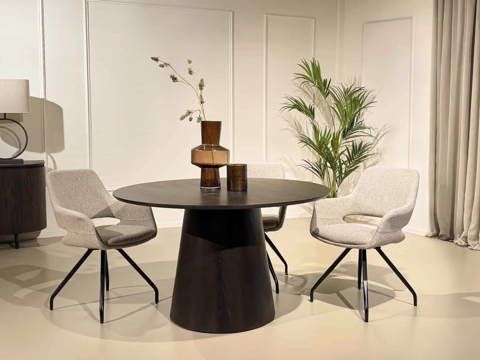 Dining Table Novero Espresso 130cm - Livingfurn