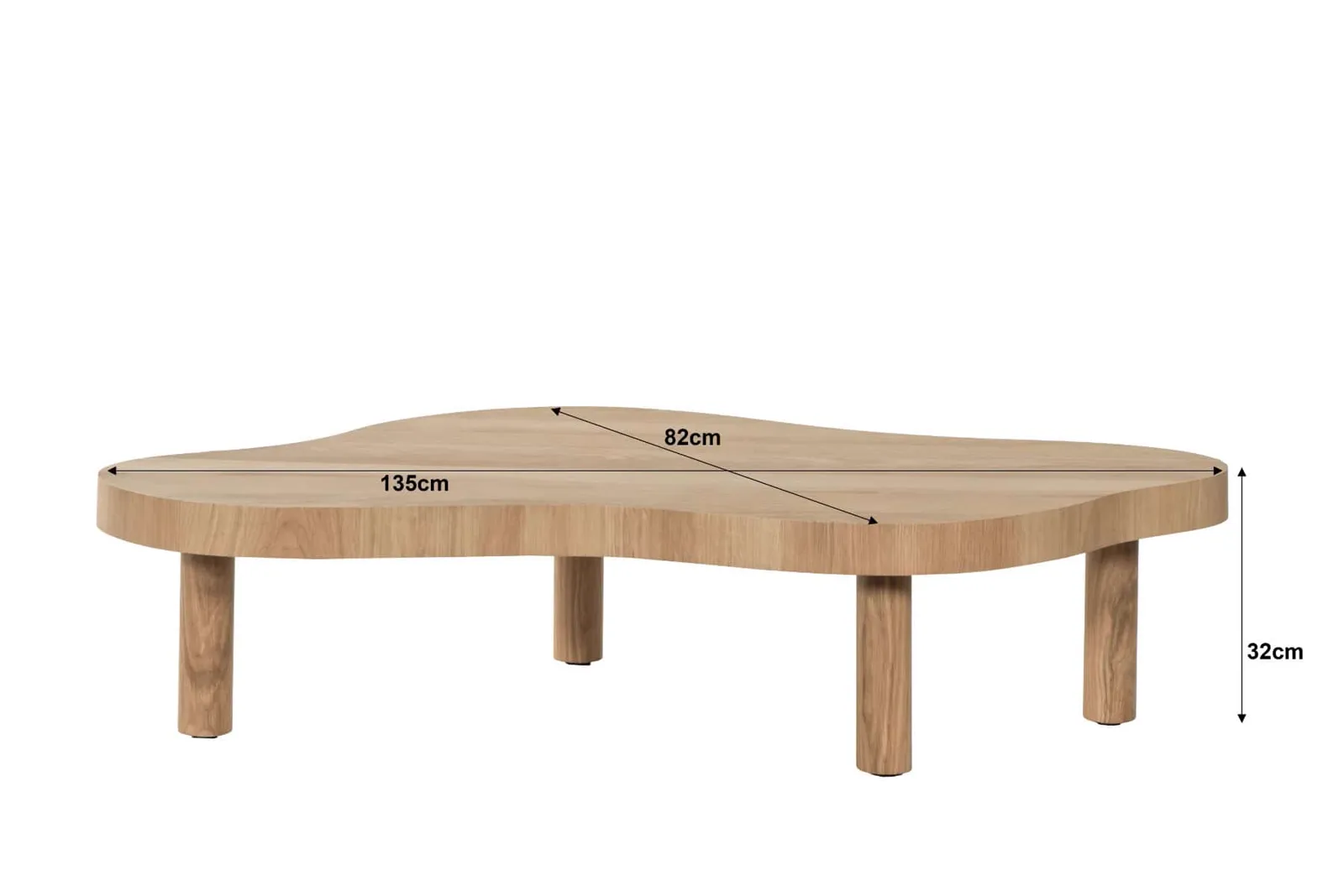 Coffee Table Tobago 135cm - Livingfurn