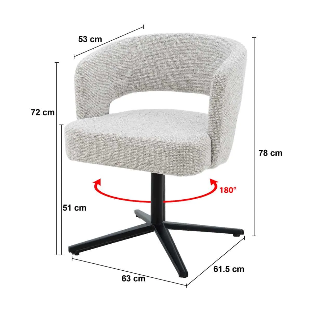 Dining Chair Isabel Beige - Livingfurn