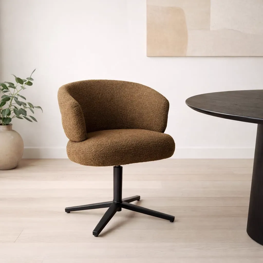 Blake Caramel Dining Chair - Livingfurn