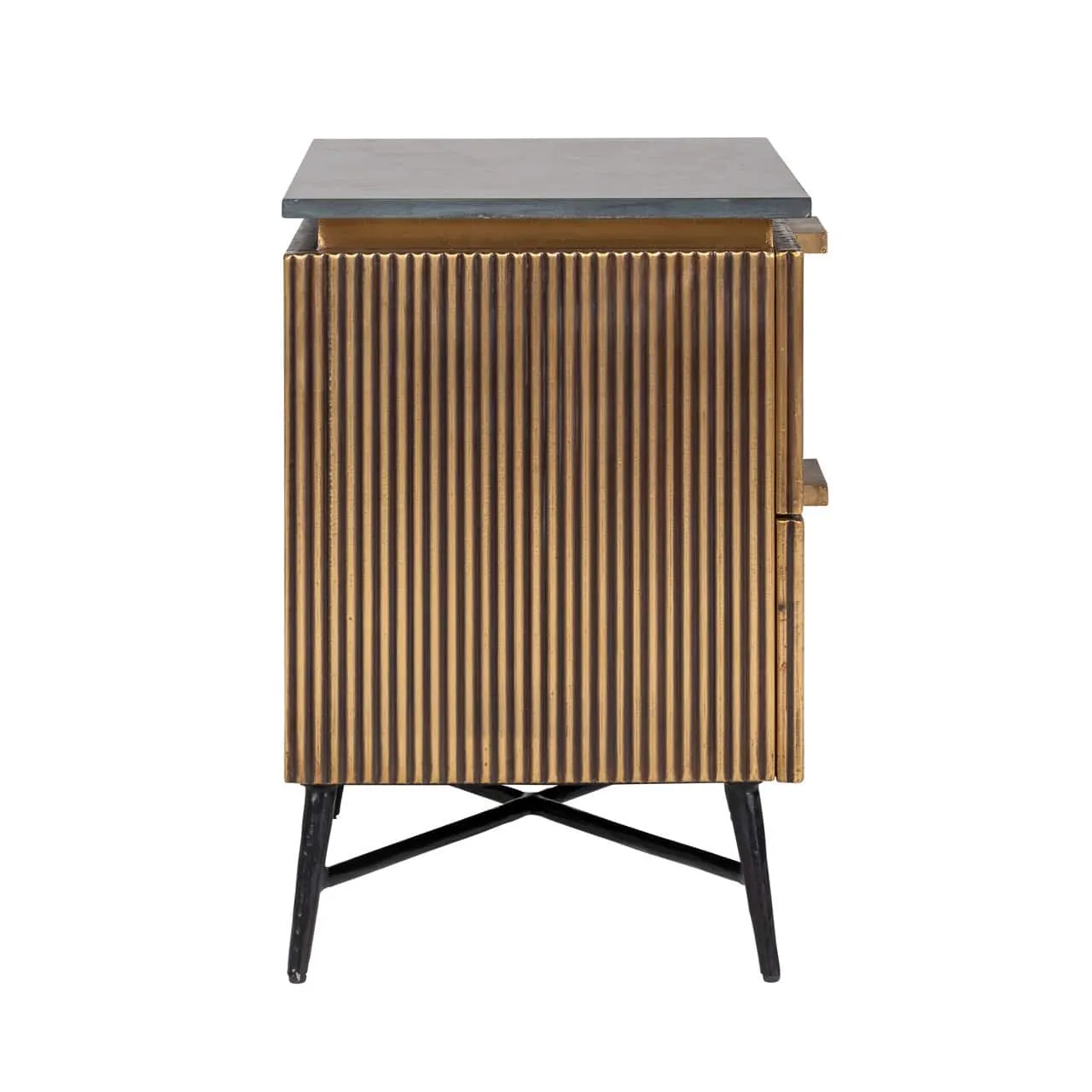 Bedside Table Ironville gold - Richmond Interiors