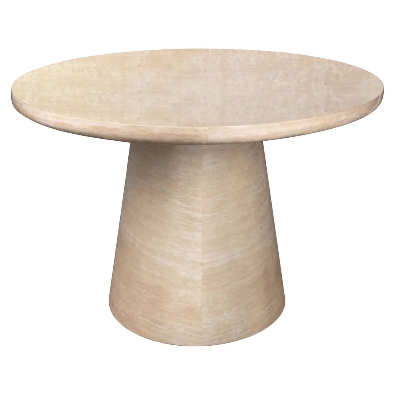 Esstisch Fictus beige 240 auf weißem Hintergrund, schräg von oben fotografiert - Richmond Interiors