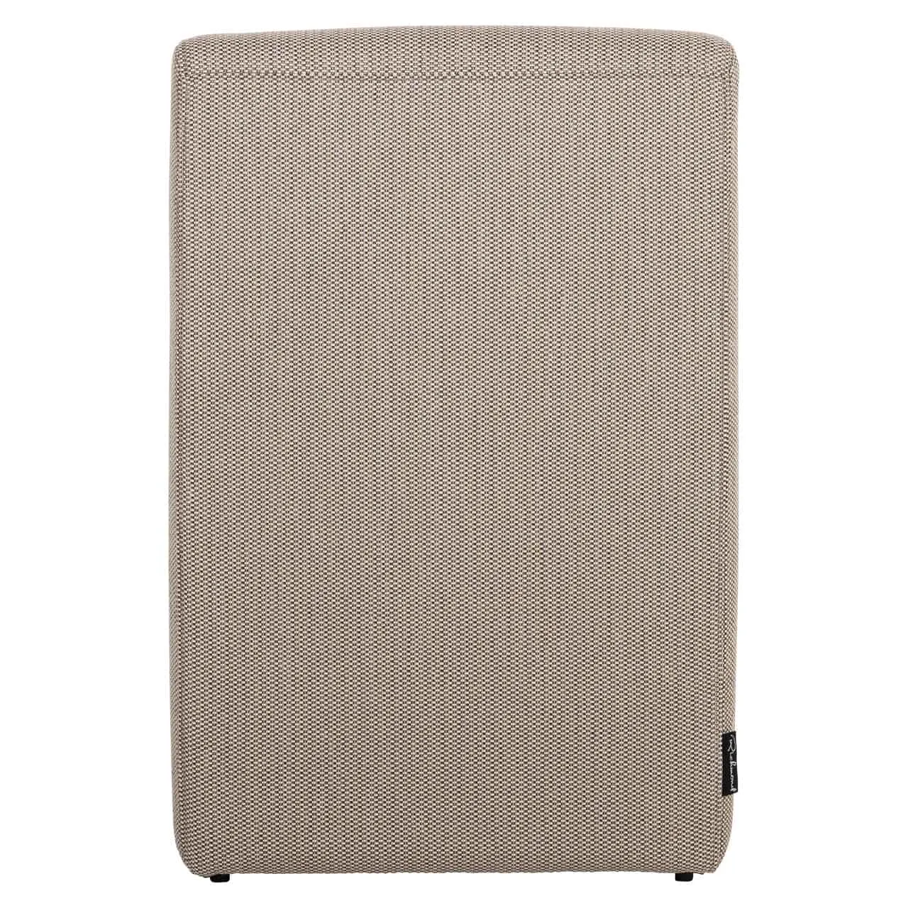 Outdoor Esszimmerstuhl Riva taupe, Nahaufnahme des gewebten Stoffes auf weißem Hintergrund - Richmond Interiors