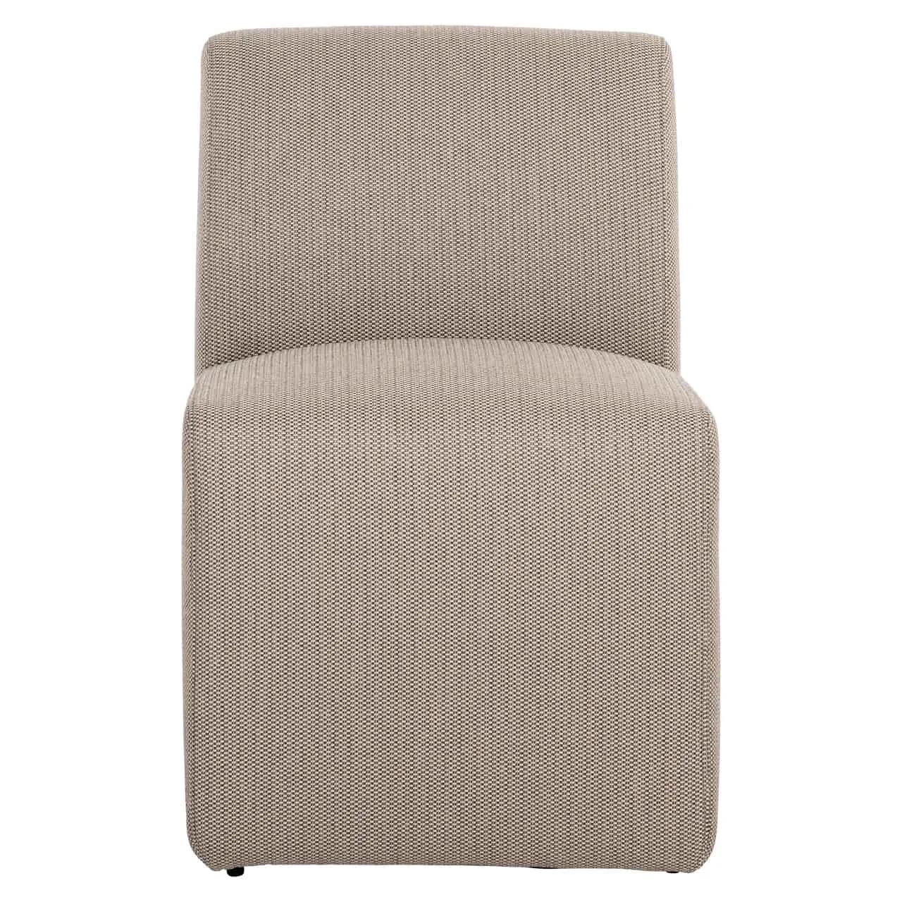 Outdoor Esszimmerstuhl Riva taupe, von vorne auf weißem Hintergrund fotografiert - Richmond Interiors
