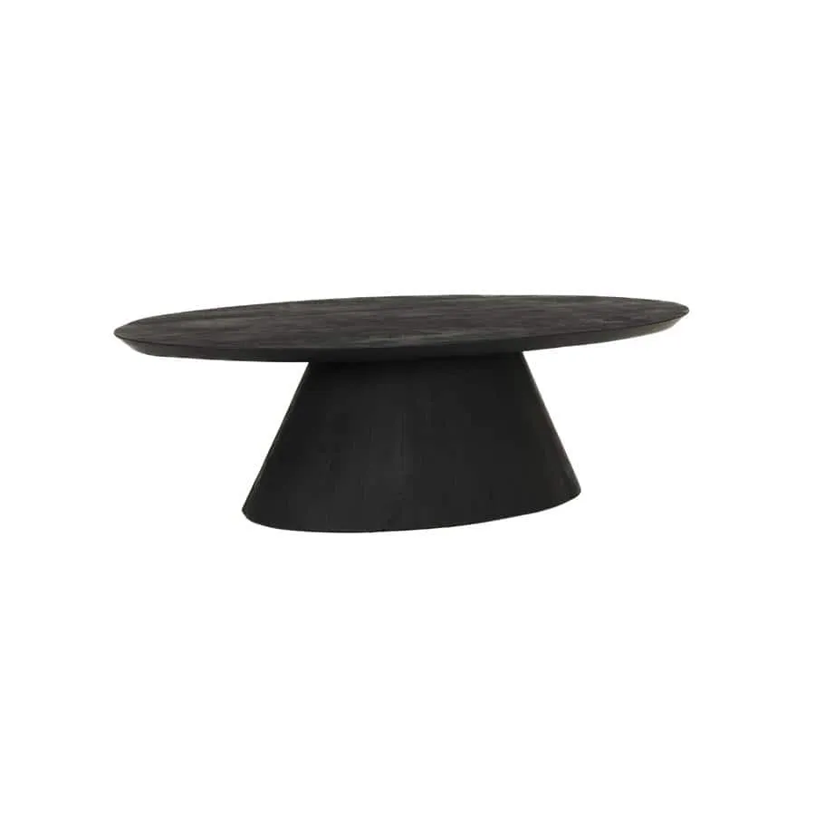 Coffee table Premana black oval 135 cm - Tower Living