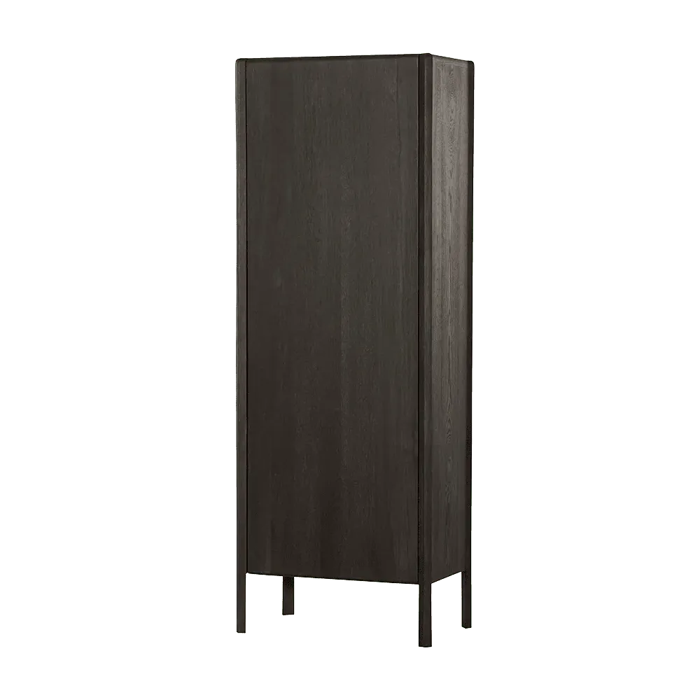 Der Amalfi Schrank Basalt 70 cm von Tower Living, stehend auf weißem Hintergrund