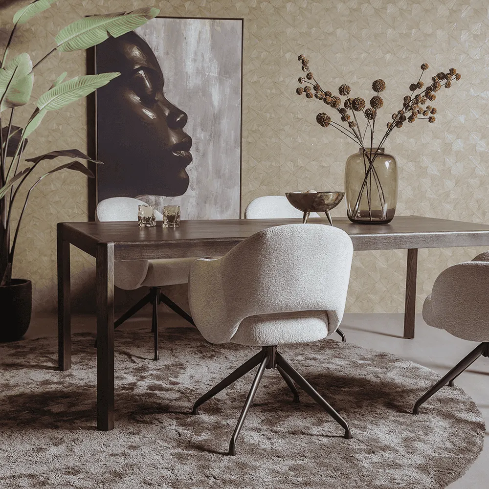 Amalfi dining table basalt - Tower Living