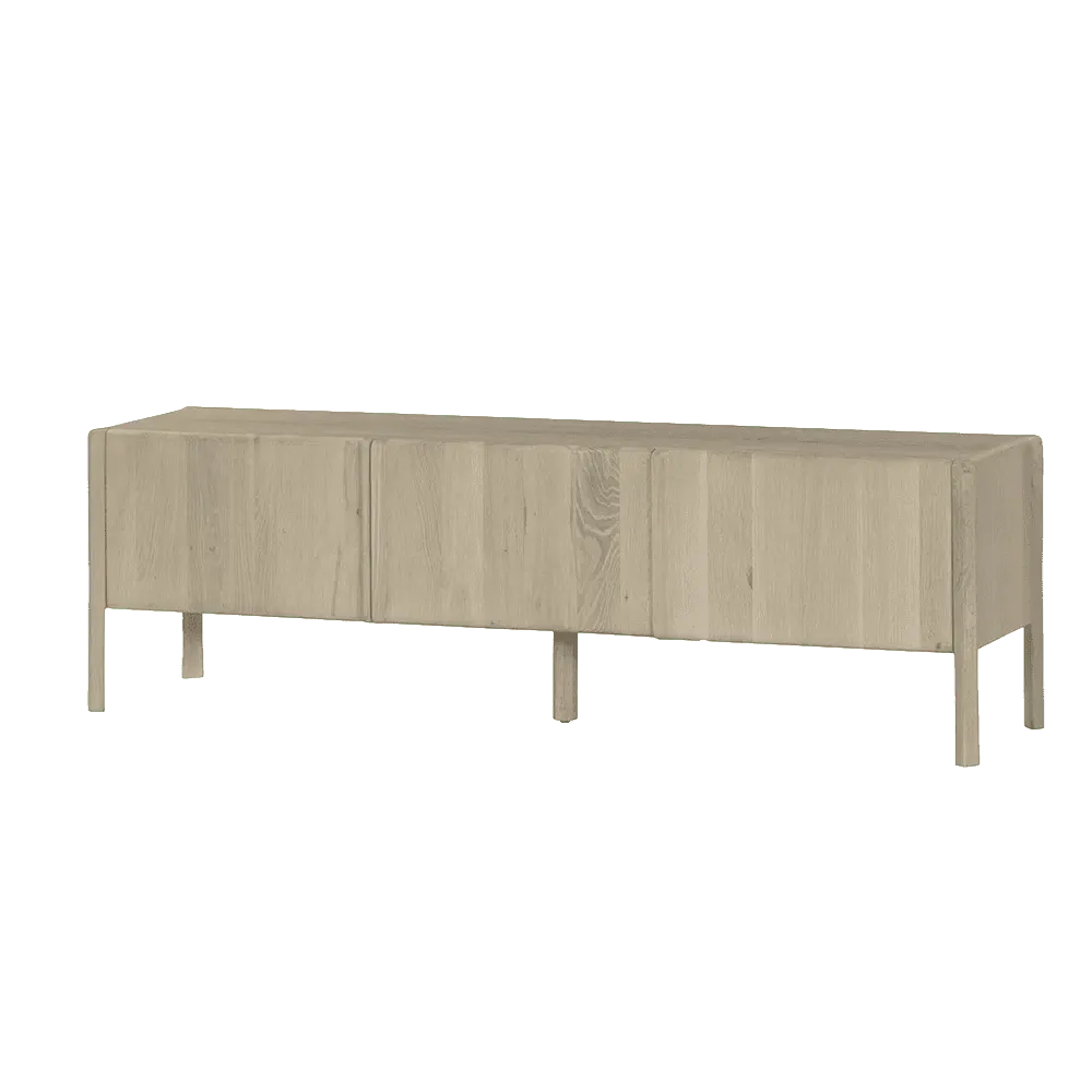 Amalfi TV Unit white wash - Tower Living